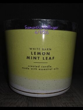 Bath & Body Works 3-Wick Candle Lemon Mint Leaf
